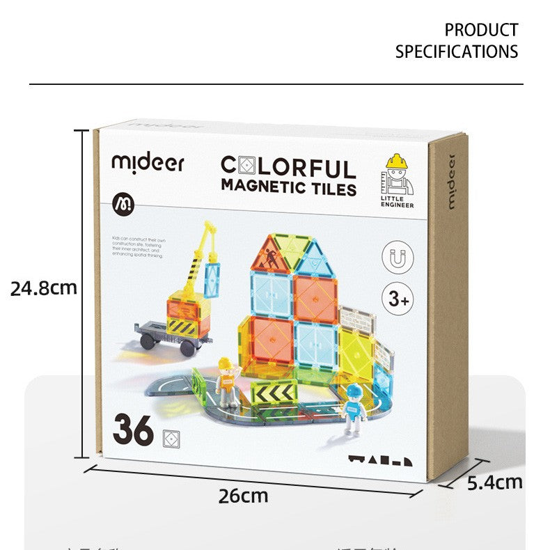 Mideer Magnetic Little Engineer Building Toy Birthday Gift Construction Kit