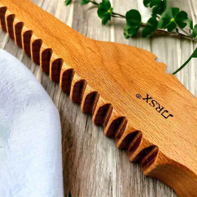 Wooden alligator music toy. Sound sensory exploration toy