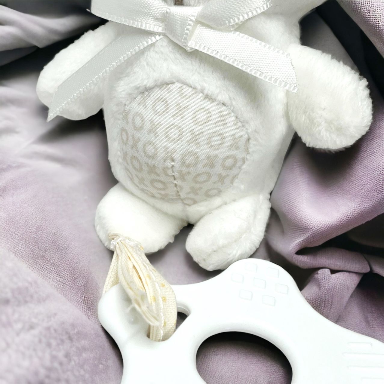 BBSKY Baby Trio Stroller Toy with Silicone Teether