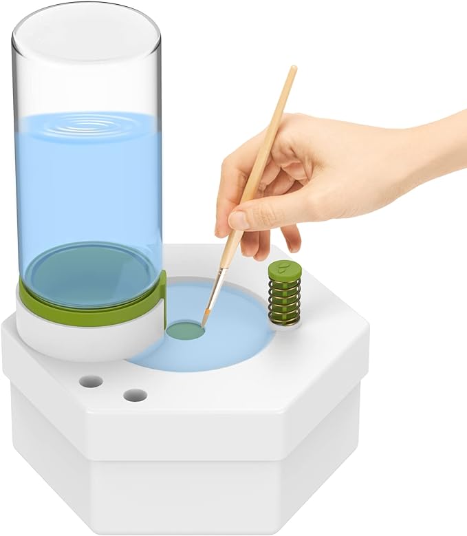 Paintbrush rinser cleaner with Drain Button, Art Supplies
