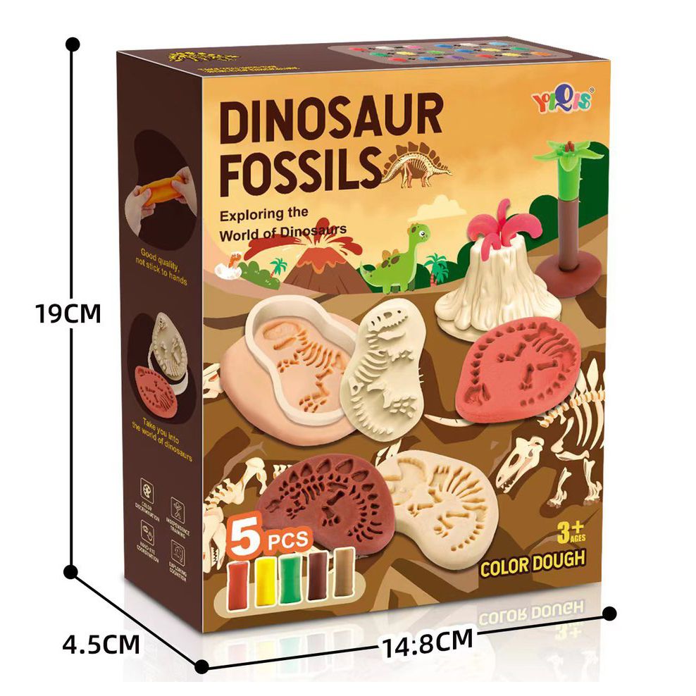 Dinosaur Fossil Play dough Mould Set