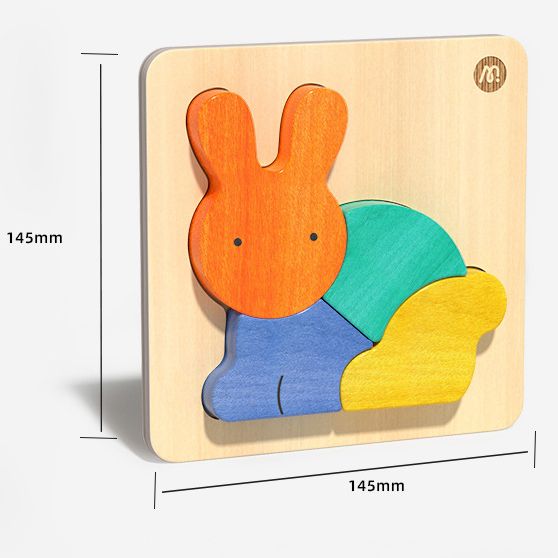 Animals Big Piece Wooden Toddler Baby Jigsaw Puzzle. 4-7pc