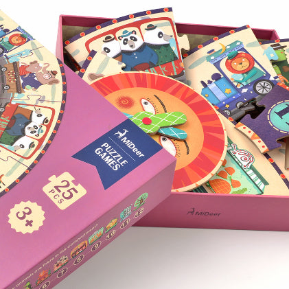 Mideer Puzzle - My Time Travel Education Early Learning