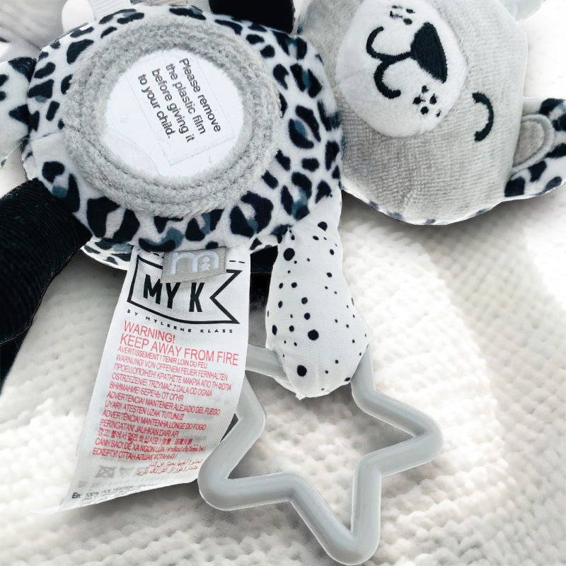 Mothercare Black and White Bear Crib Cot Stroller Hanging Toy.