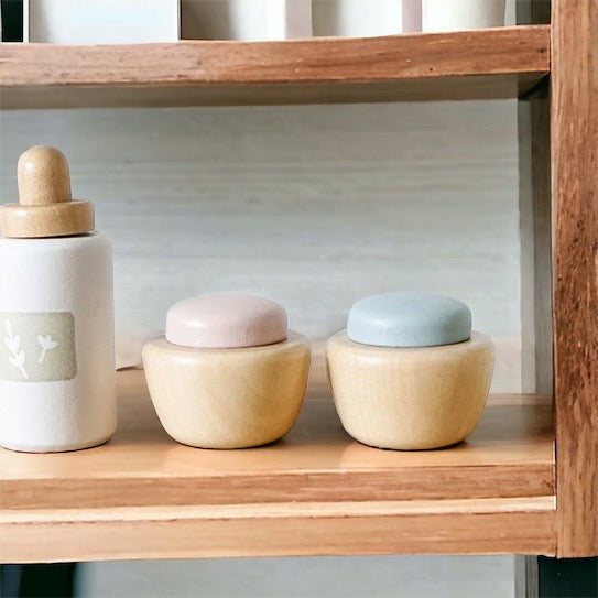 Wooden Toy Facial Spa Set Pretend Play Imaginative Fun