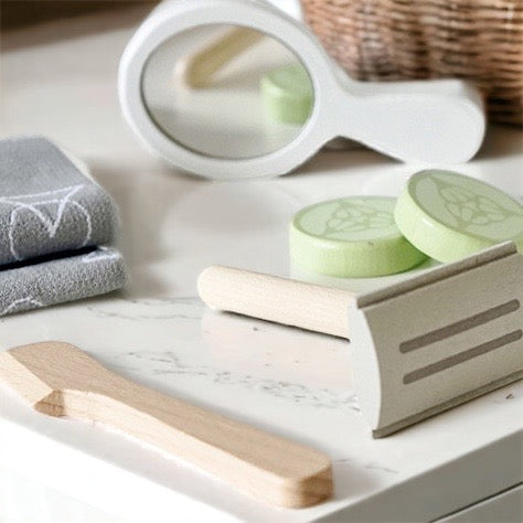 Wooden Toy Facial Spa Set Pretend Play Imaginative Fun