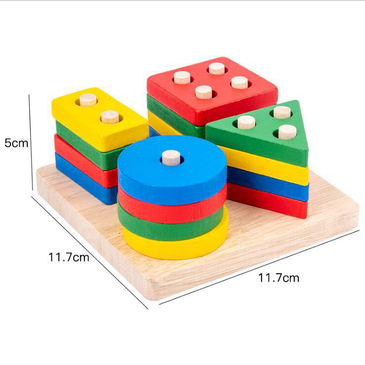 Wooden Toy Shape Sorting Montessori Inspired Early Learning