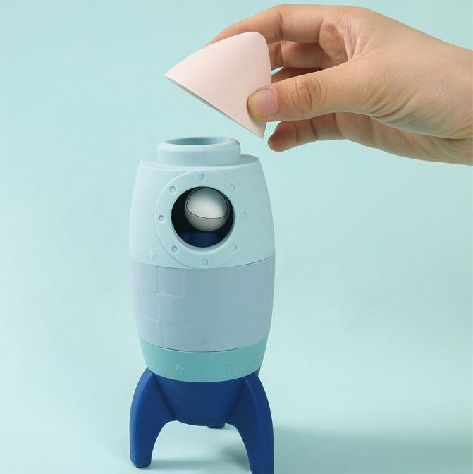 Food Grade Silicone Rocket, Astronaut Pretend Play. Safe for even infant and baby