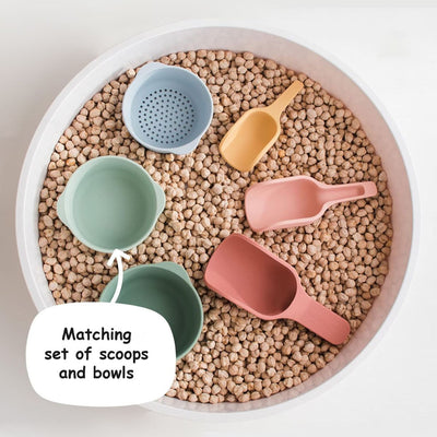 Food Grade Silicone Scoop and Bowl Sand Sensory Play Tool
