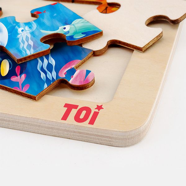 TOI Ocean 100pc Wooden Jigsaw Puzzle With Display Tray
