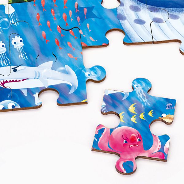 TOI Ocean 100pc Wooden Jigsaw Puzzle With Display Tray
