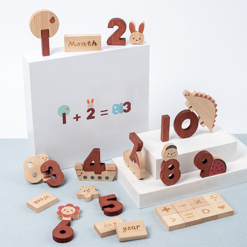 Wooden Alphabet Letters Number Blocks. Hands on creative learning