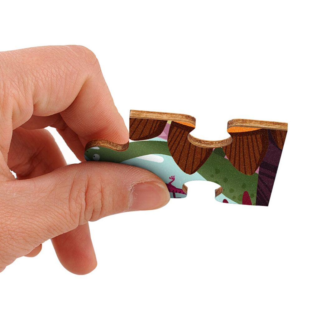 TOI Dinosaur Children 100pc Wooden Jigsaw Puzzle With Tray