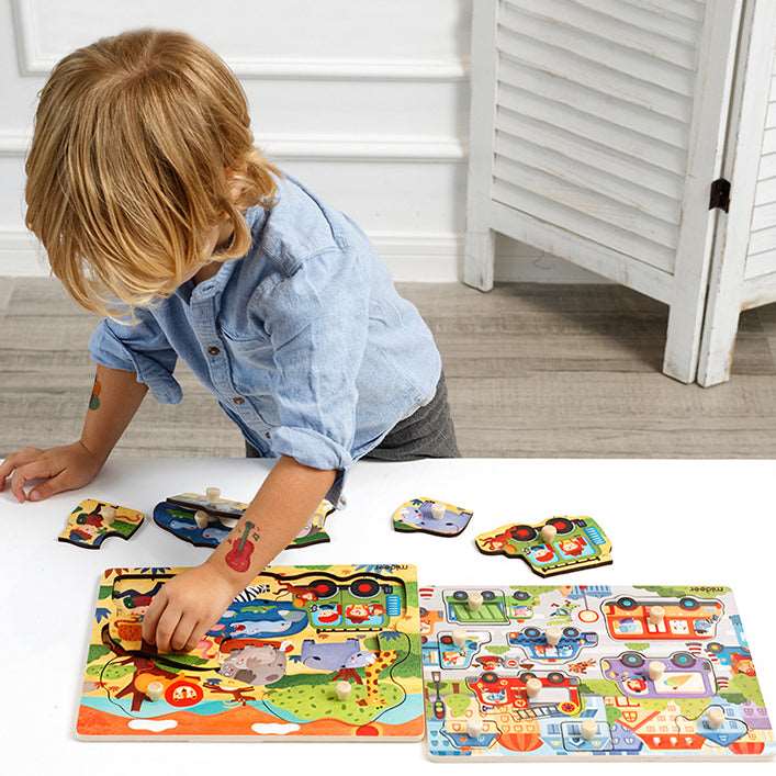 Mideer Big Knob Handle Wooden Puzzle.