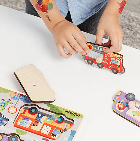 Mideer Big Knob Handle Wooden Puzzle.