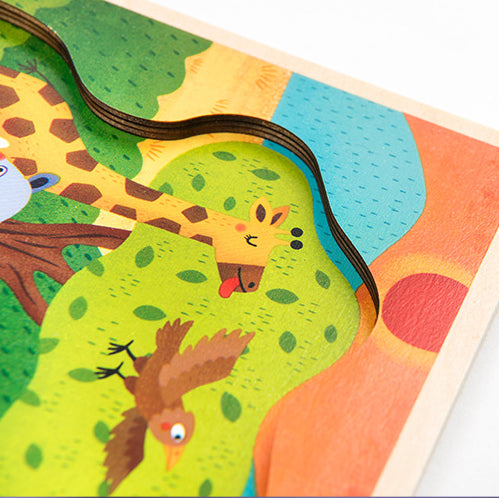 Mideer Big Knob Handle Wooden Puzzle.