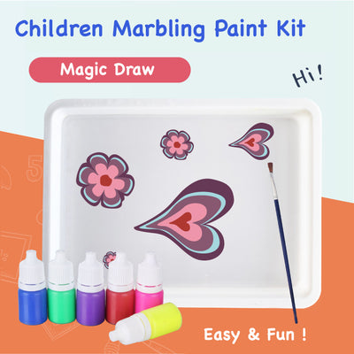 Kids Marbling Kit. Art & Craft. Creative painting. Hobby Kit.