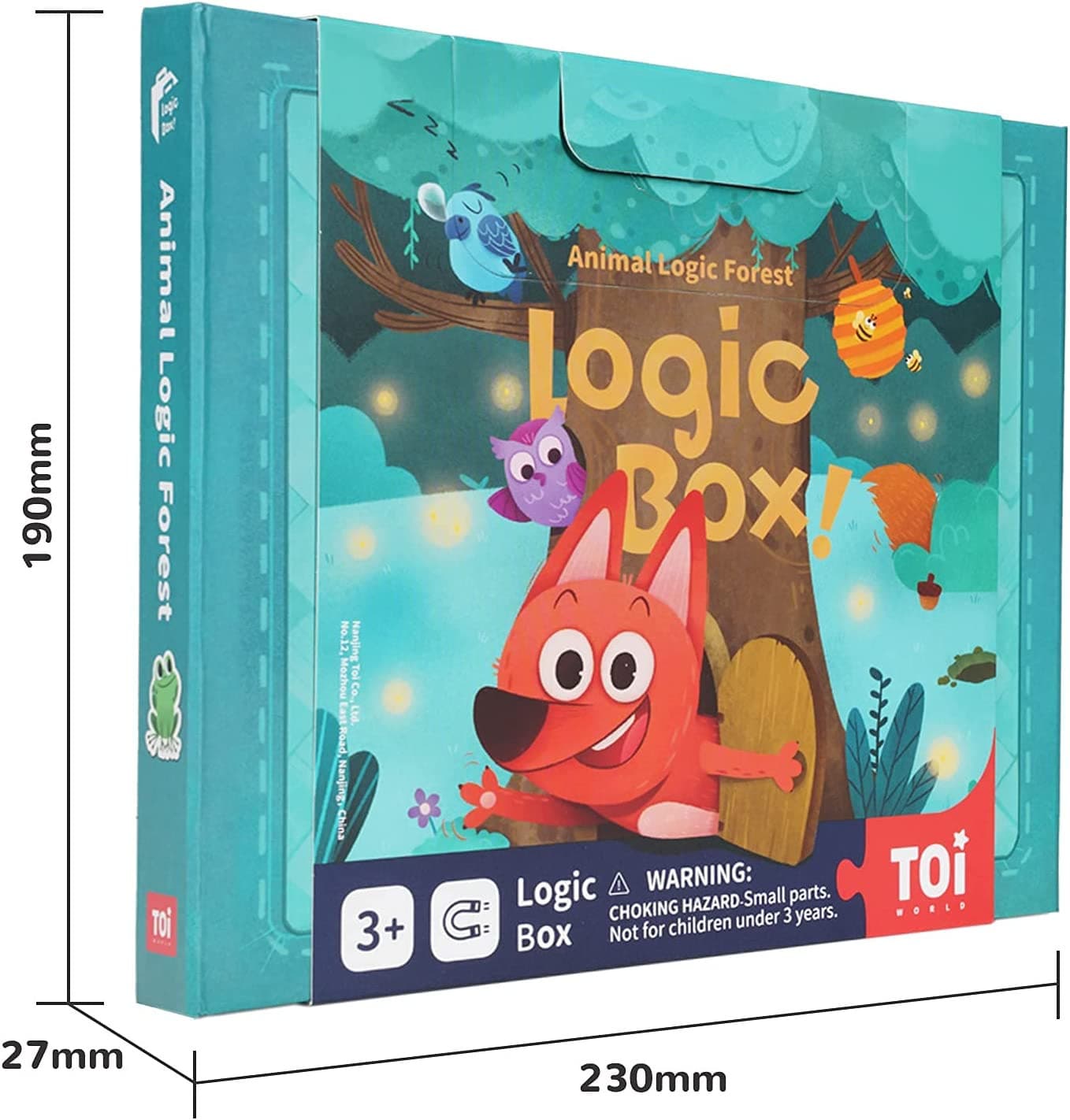 TOI Logic Box Animal Forest - Magnetic Strategy Board Game. STEM Toy