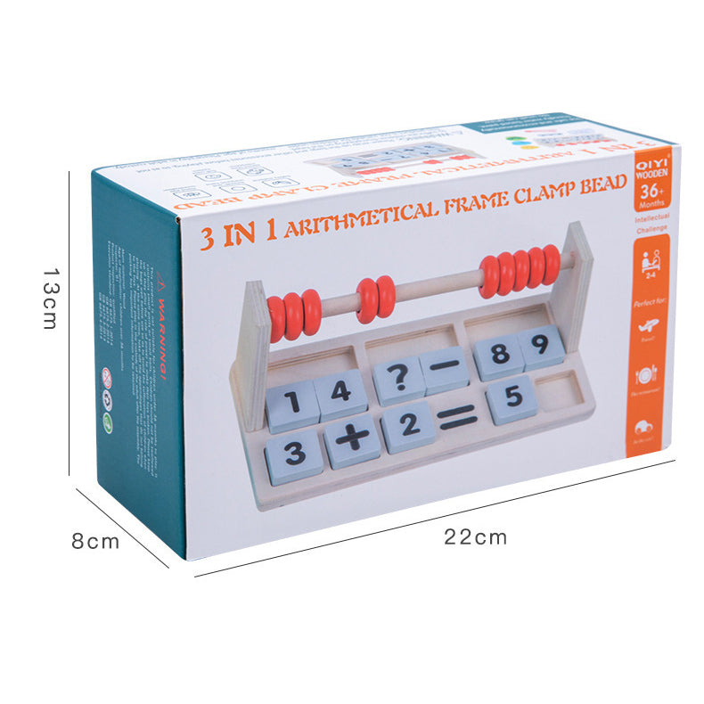 3 in 1 Math Board. Early Learning. Math Learning Toy. Educational Toy