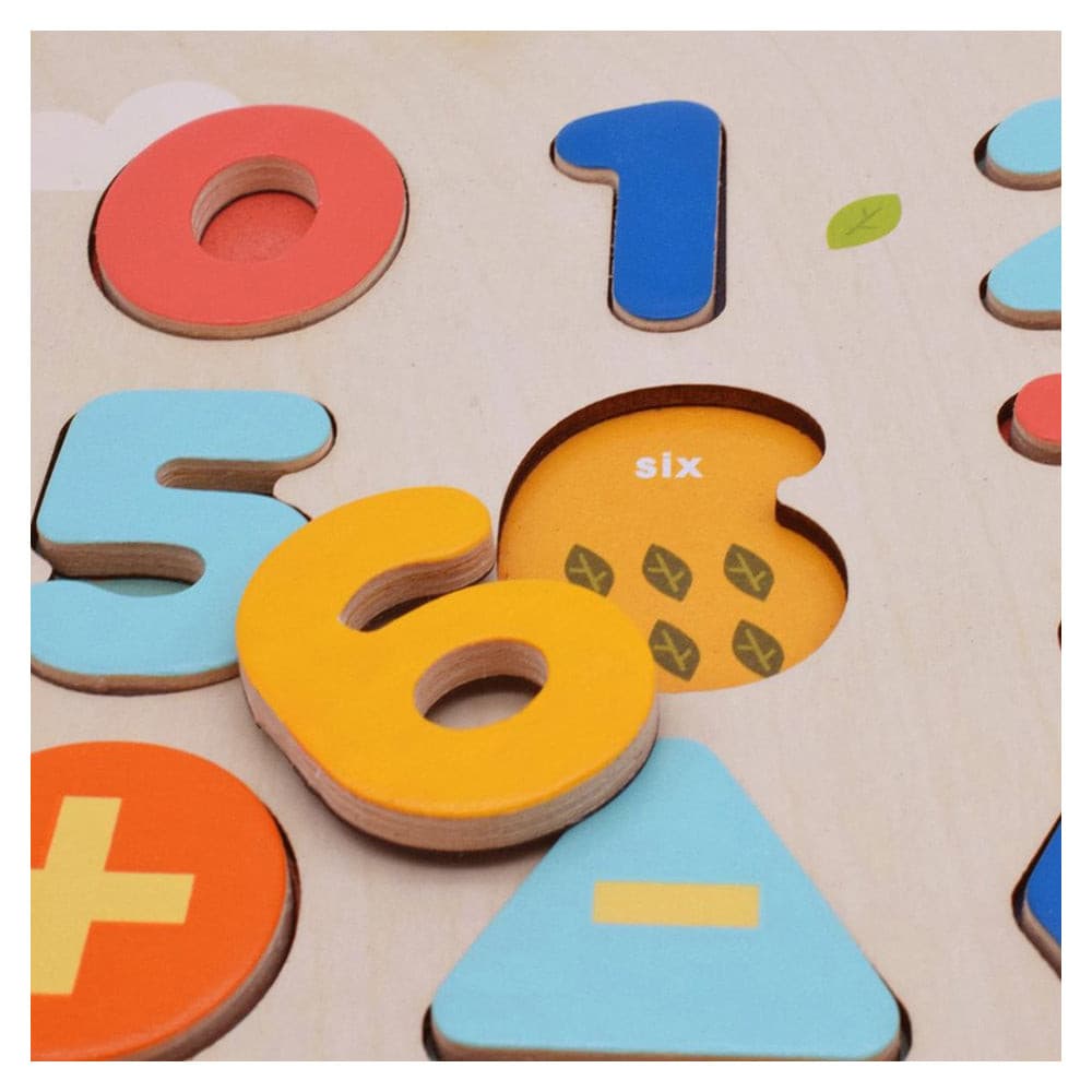 MiDeer Wooden Alphabet & Number Puzzle Board. Children Toy Gift