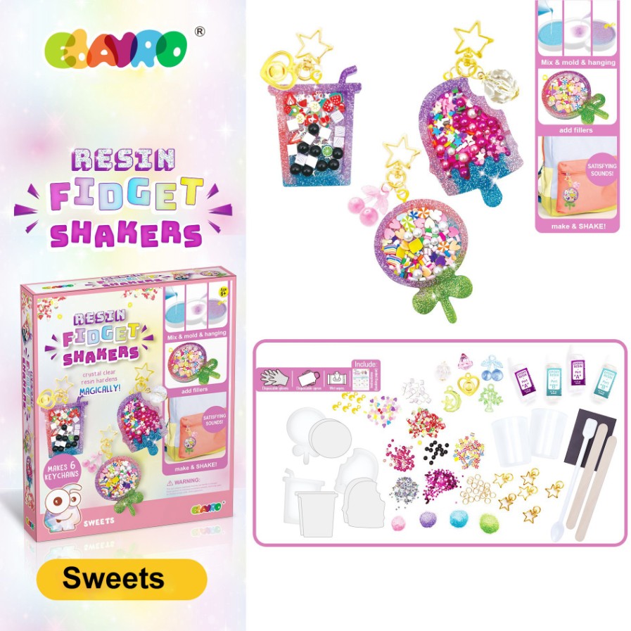 DIY Resin Shaker Keychain Craft Kit Children Art & Craft