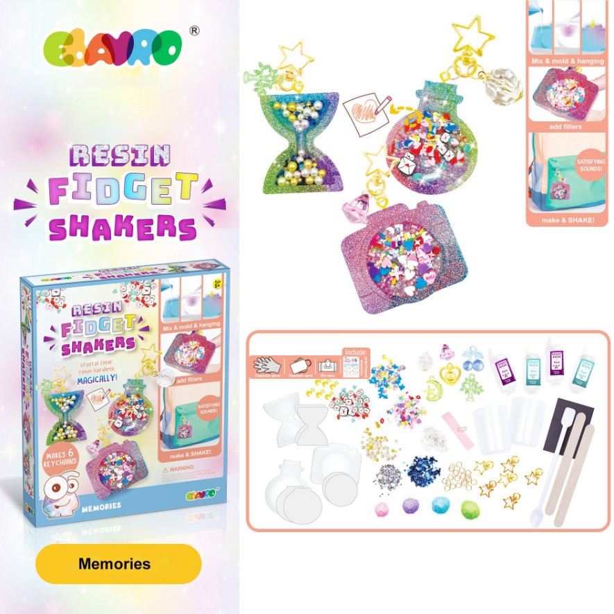 DIY Resin Shaker Keychain Craft Kit Children Art & Craft