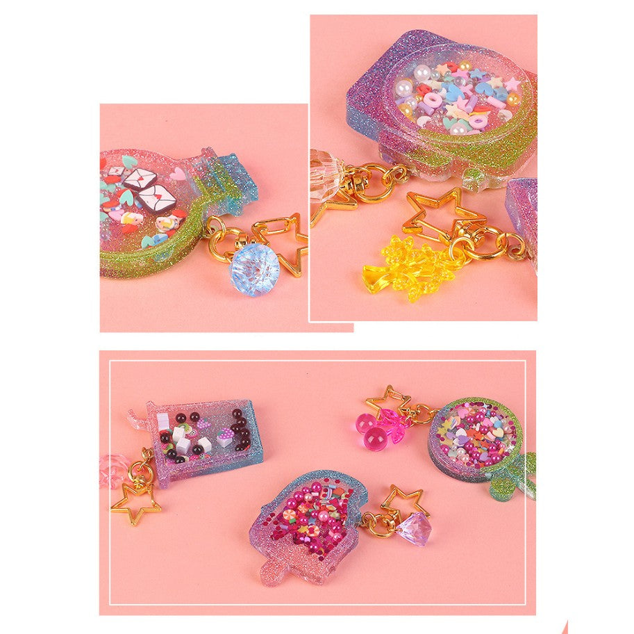 DIY Resin Shaker Keychain Craft Kit Children Art & Craft