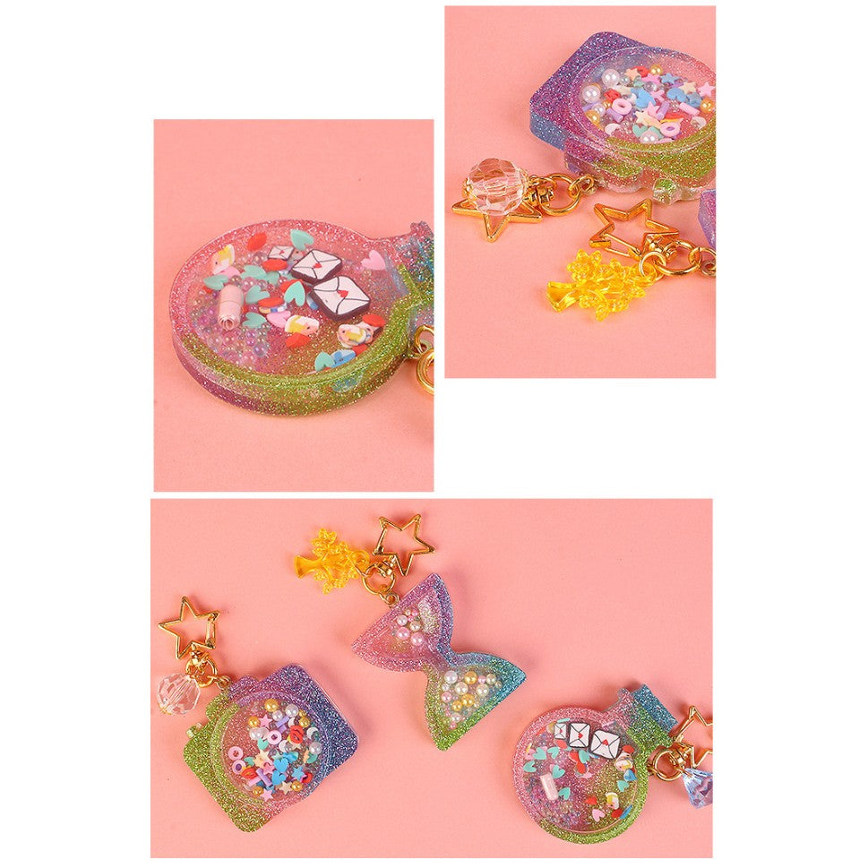 DIY Resin Shaker Keychain Craft Kit Children Art & Craft