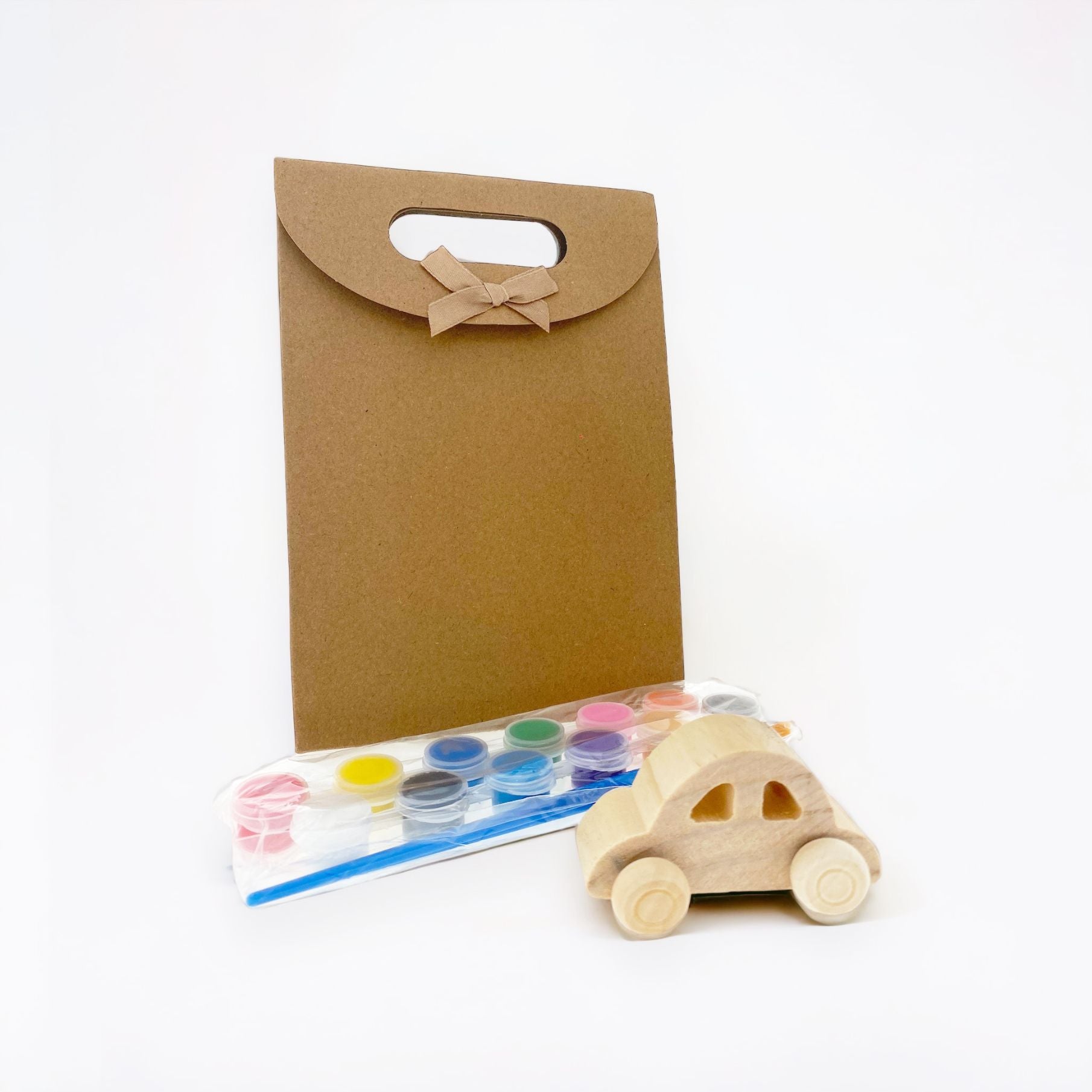 Wooden DIY cars party pack. Paint your own vehicle. Children Art Creativity Kit