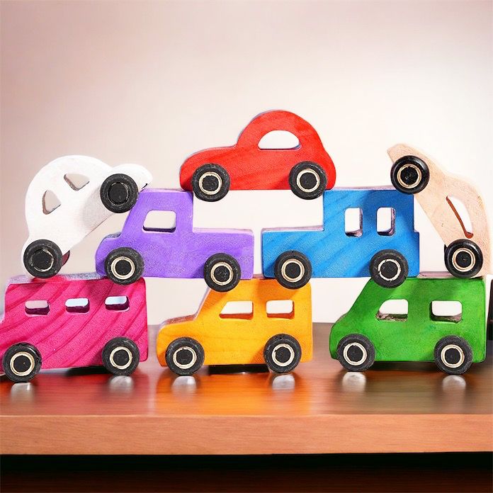 Wooden DIY cars. Paint your own vehicle. Children Art Creativity Kit. Great for parties