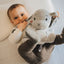 EFFIKI Rabbit Baby Soft Toy. Grey and 20cm size.