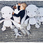 EFFIKI Rabbit Baby Soft Toy. Grey and 20cm size.