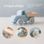 Food Grade Silicone Transportation Vehicle Toy. Infant Safe