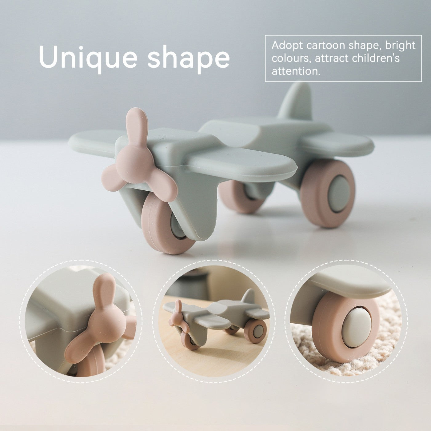 Food Grade Silicone Transportation Vehicle Toy. Infant Safe