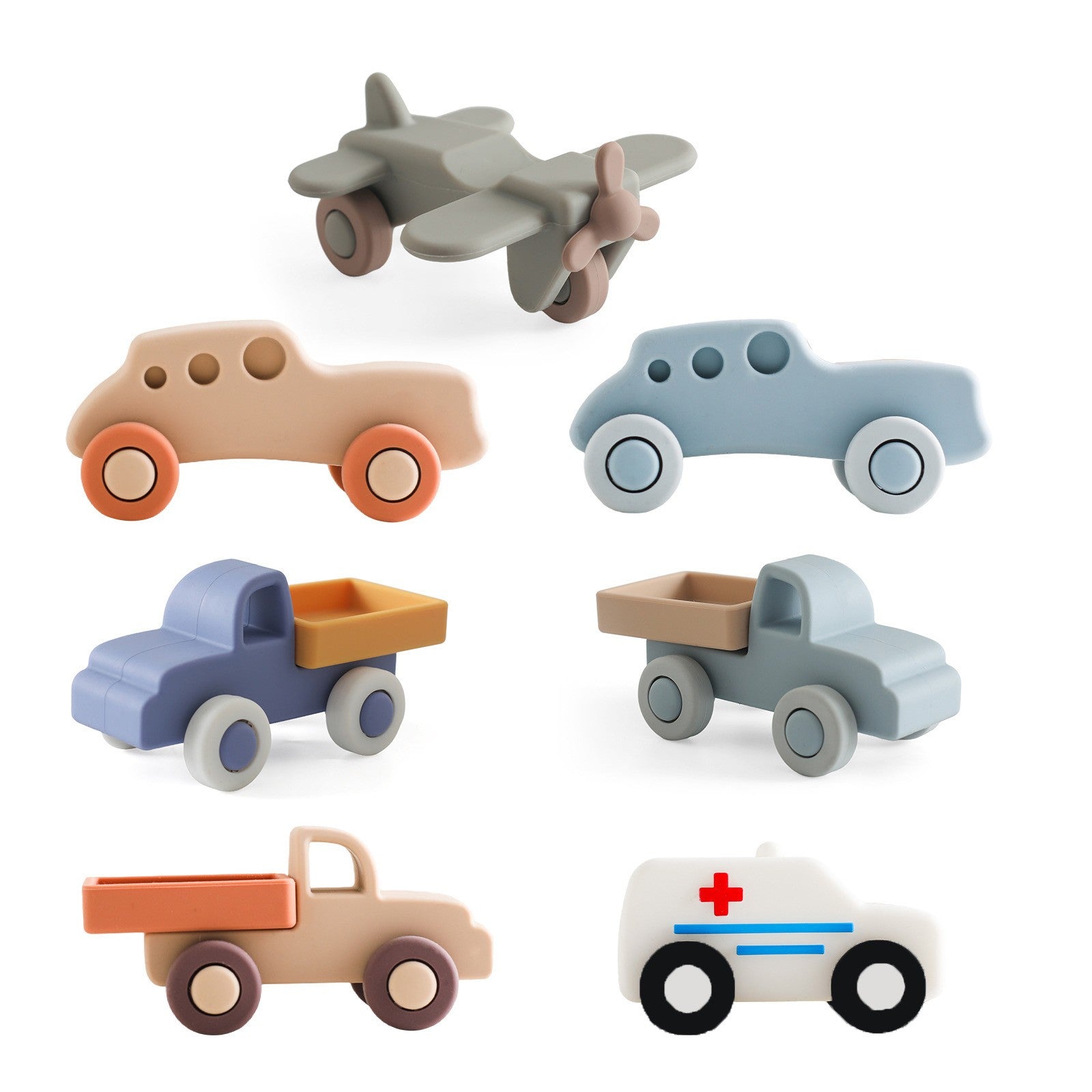 Food Grade Silicone Transportation Vehicle Toy. Infant Safe