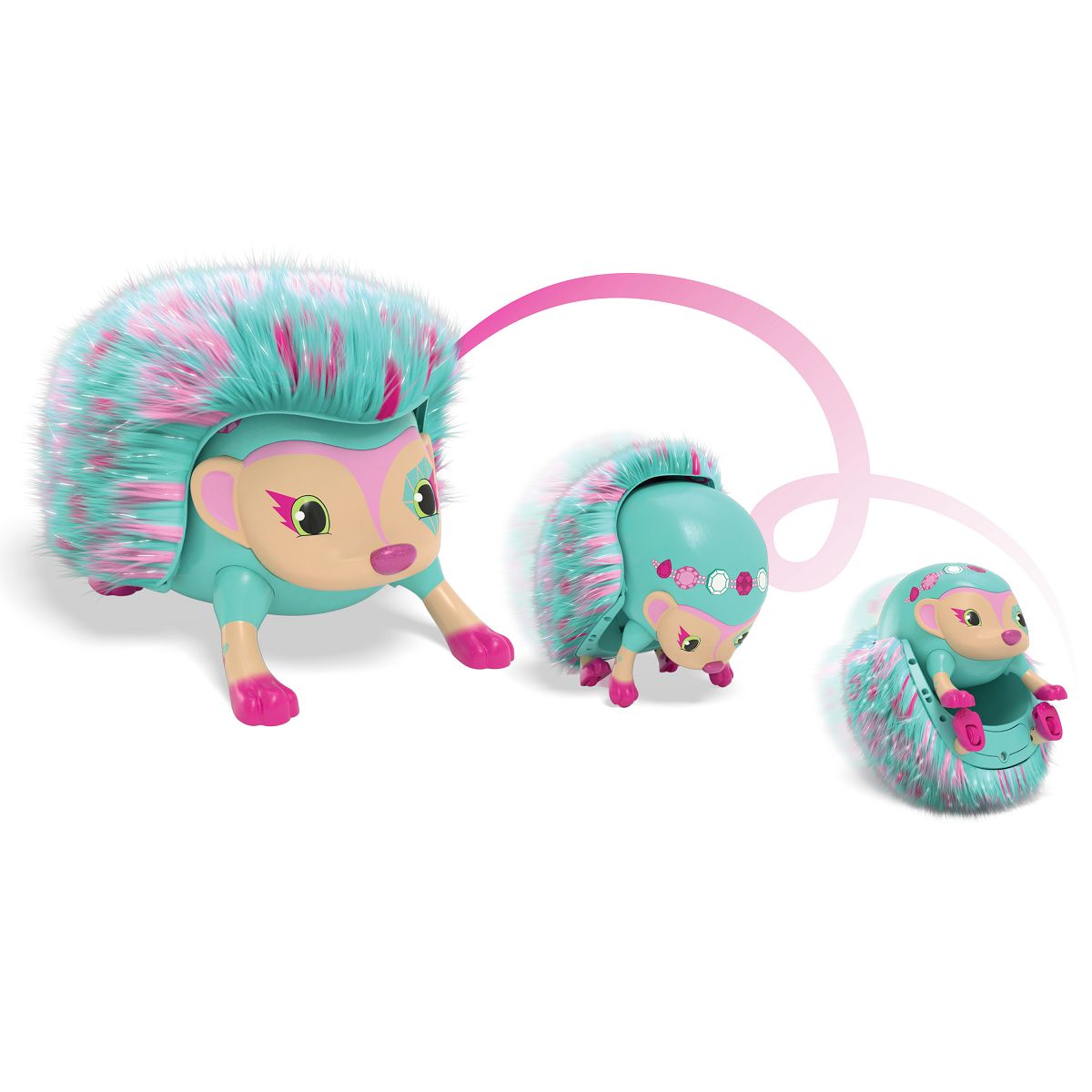Zoomer Hedgiez Interactive Hedgehog with Lights, Sounds and Sensors by Spin Master Teal