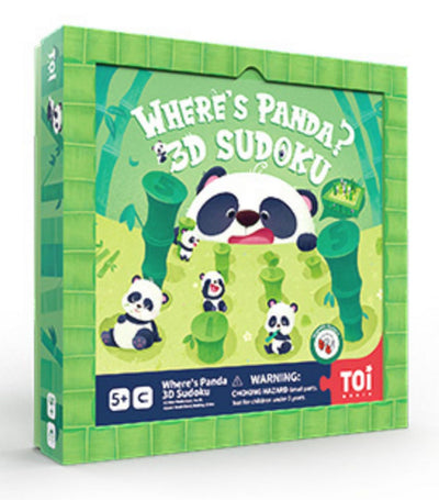 TOI 3D Sudoko Where's My Panda Magnetic Board Game. STEM Toy