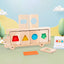 Bus Color and Shapes Sorting Toy. Montessori inspired