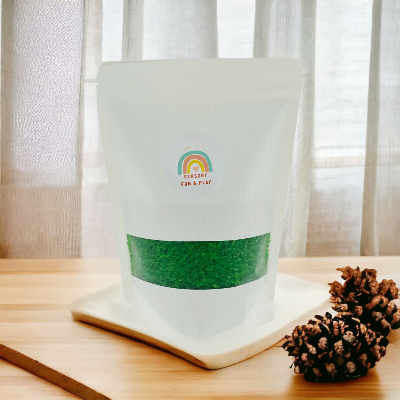 Edible (Can be cooked) Coloured Rice for Sensory Play – Happi Bebe