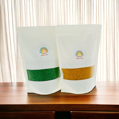 Edible Coloured Rice for Sensory Play