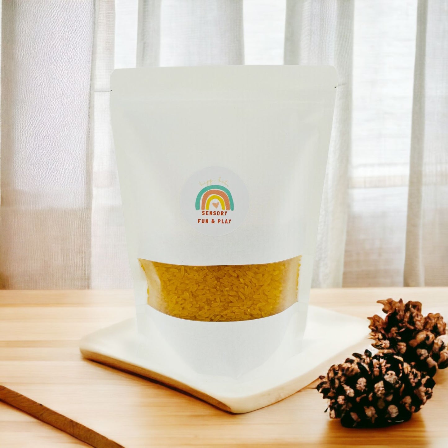 Edible (Can be cooked) Coloured Rice for Sensory Play – Happi Bebe