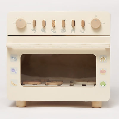 Cream Colour Wooden Oven Kitchen Pretend Play
