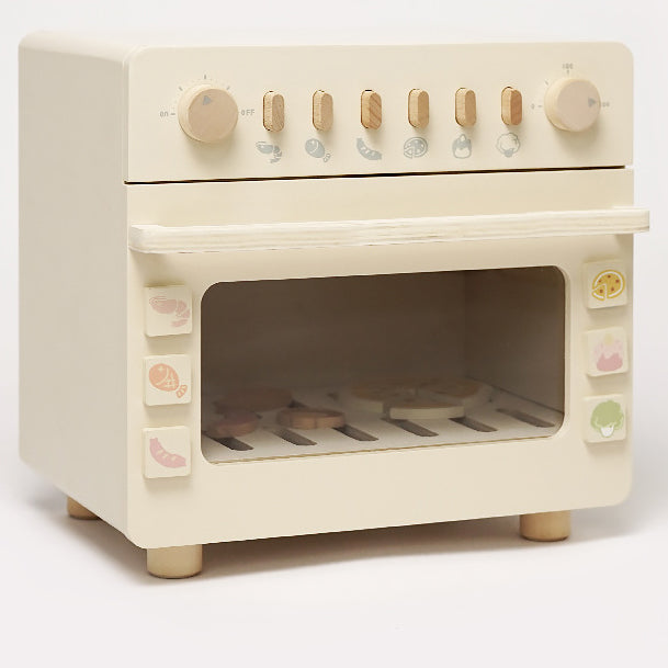 Cream Colour Wooden Oven Kitchen Pretend Play