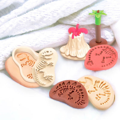 Dinosaur Fossil Play dough Mould Set