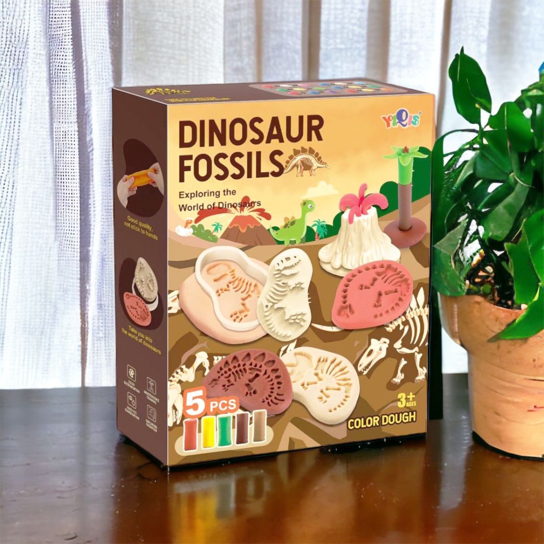 Dinosaur Fossil Play dough Mould Set