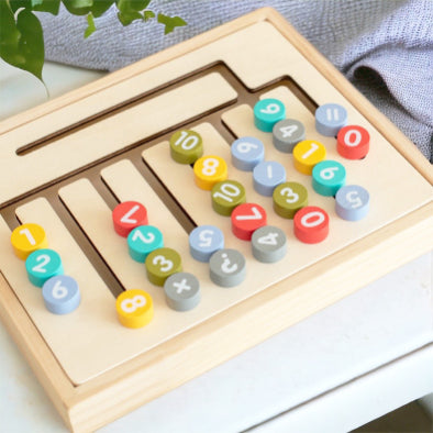 Wooden Double sided Montessori Inspired Learning Board