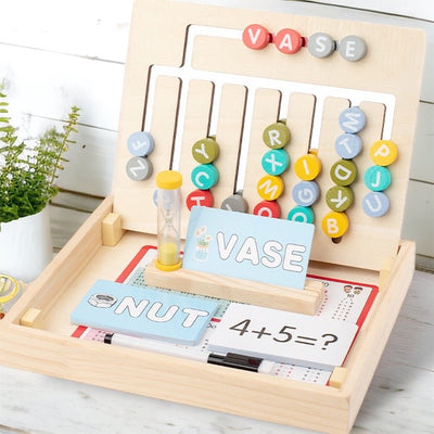 Wooden Double sided Montessori Inspired Learning Board