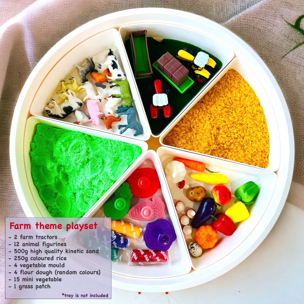 Farm Theme Sensory Play Set. Pretend Play. Sensory exploration