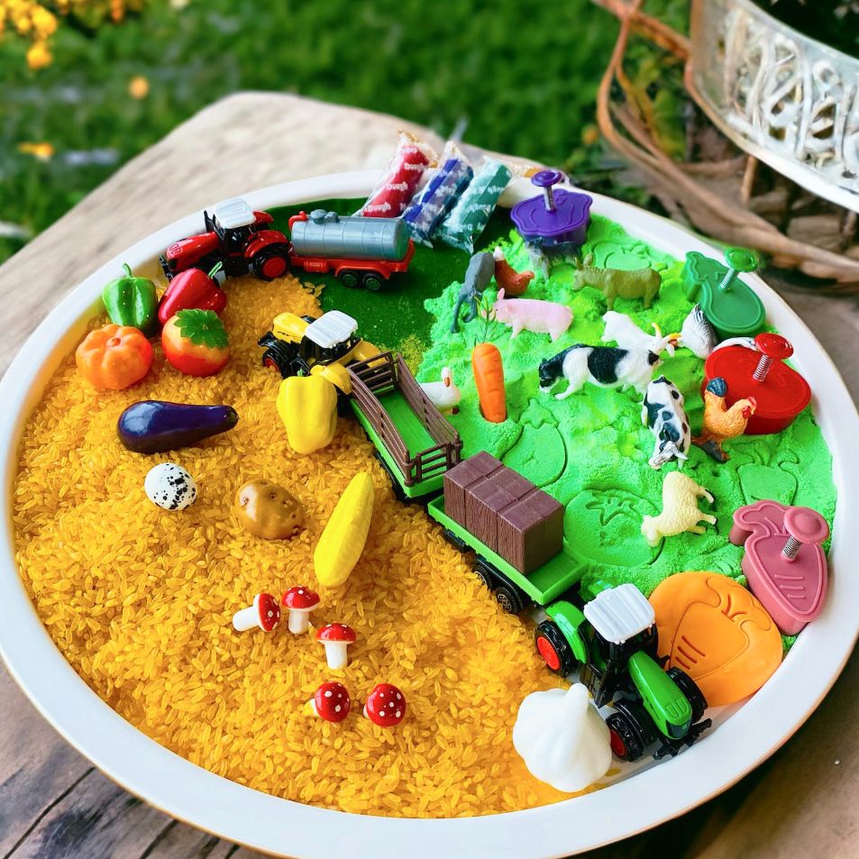 Farm Theme Sensory Play Set. Pretend Play. Sensory exploration