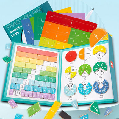 Wooden Fraction Educational Learning Game